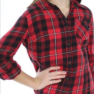 Red button up flannel